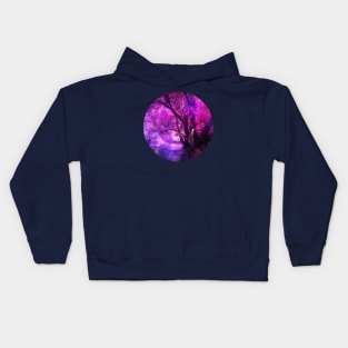 Fairy hide in the pink forest Kids Hoodie